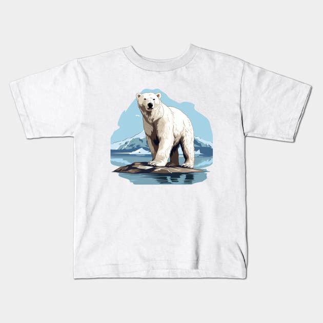 Arctic Polar Bear Kids T-Shirt by zooleisurelife